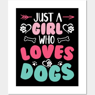 Just A Girl Who Loves Dog Training T shirt For Women T-Shirt T-Shirt Posters and Art